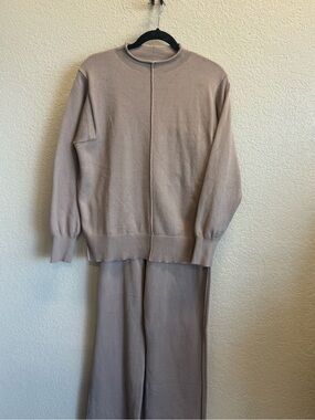 Men's Neutral Beige Knit Sweater